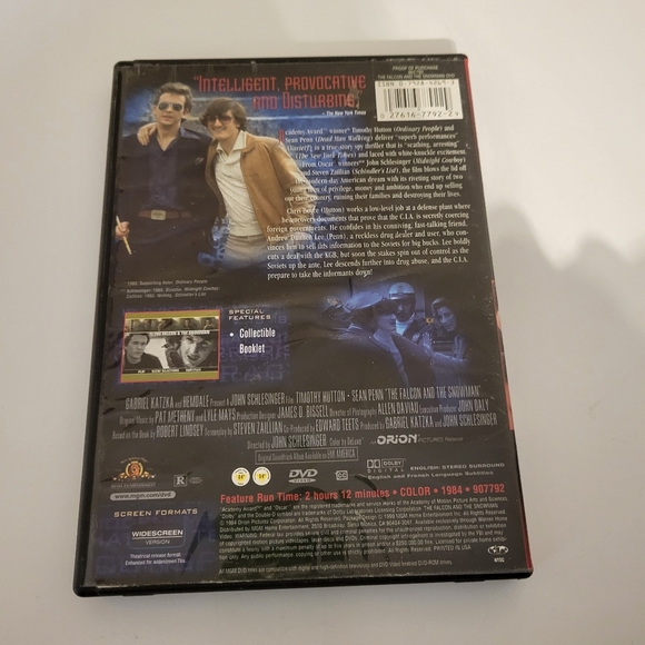 The Falcon and the Snowman DVD - Picture 2 of 5